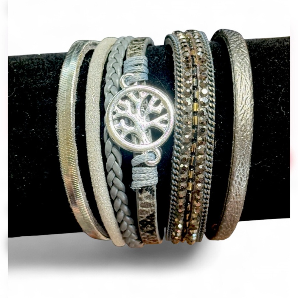 🍃Tree of Life Boho Multi-Strand Magnetic Wrap Bracelet 🍃